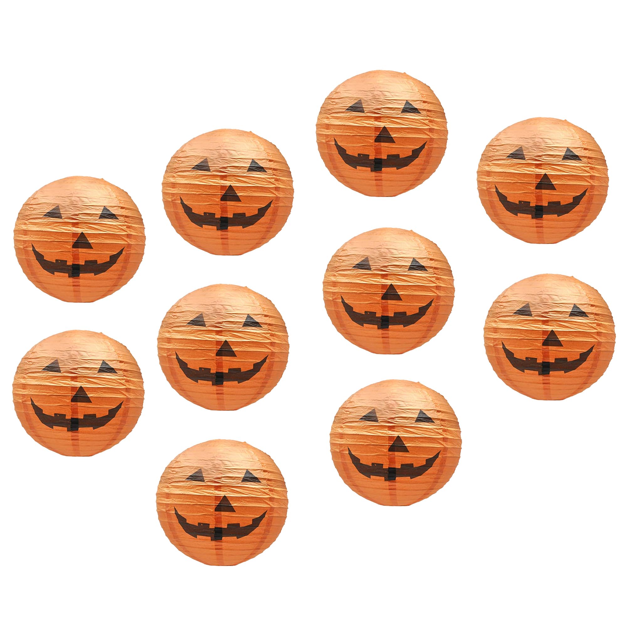 Mudra Crafts Pumpkin Paper Lanterns Jack-o’-Lantern Halloween Decorations