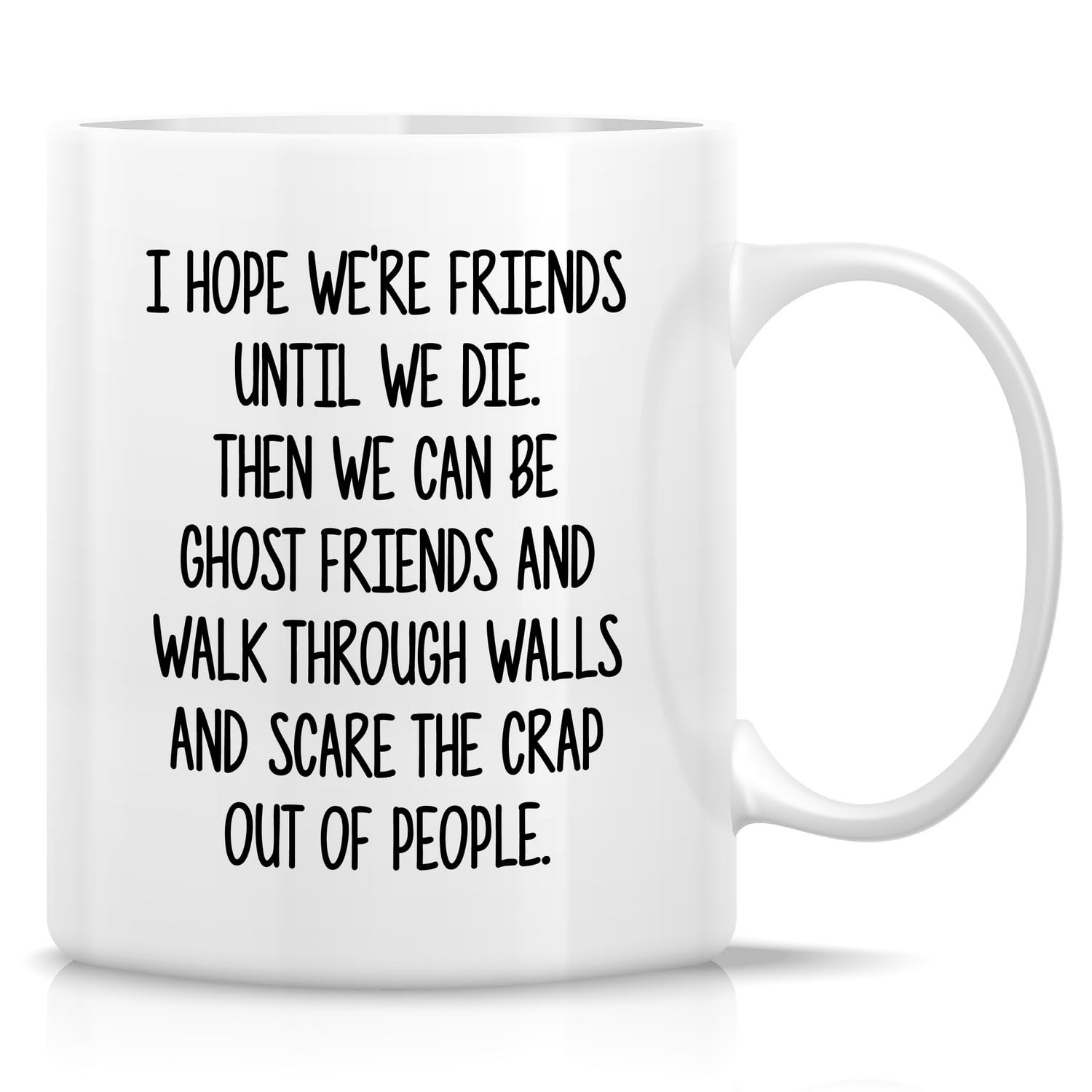 Retreez Funny Best Friends Mug Bestie Ghost Friends BFF Farewell Coffee Mug