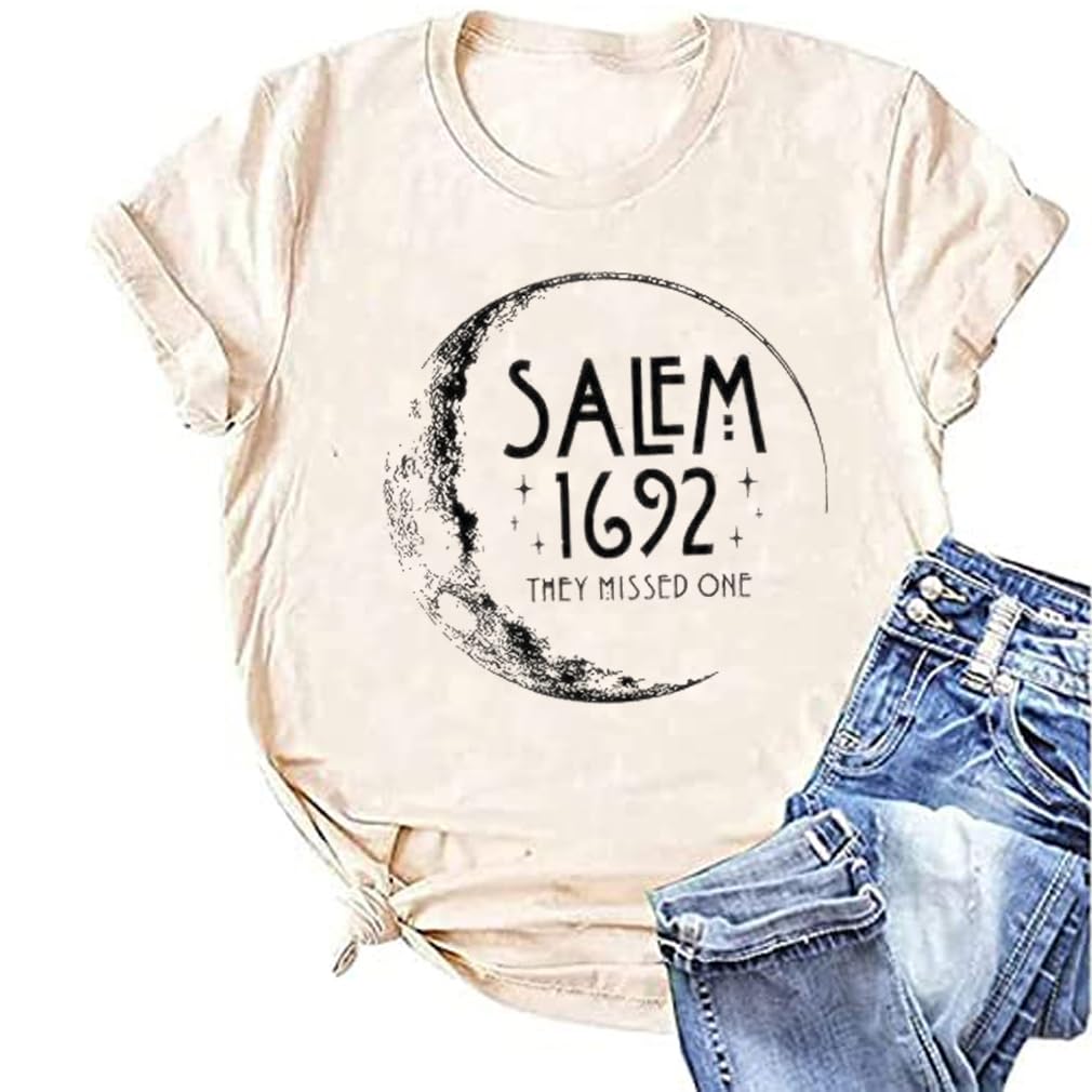 Halloween Shirts for Women Hang with My Boos Cute Ghost Graphic Tee Casual 1692 Witch Season Fall Tops
