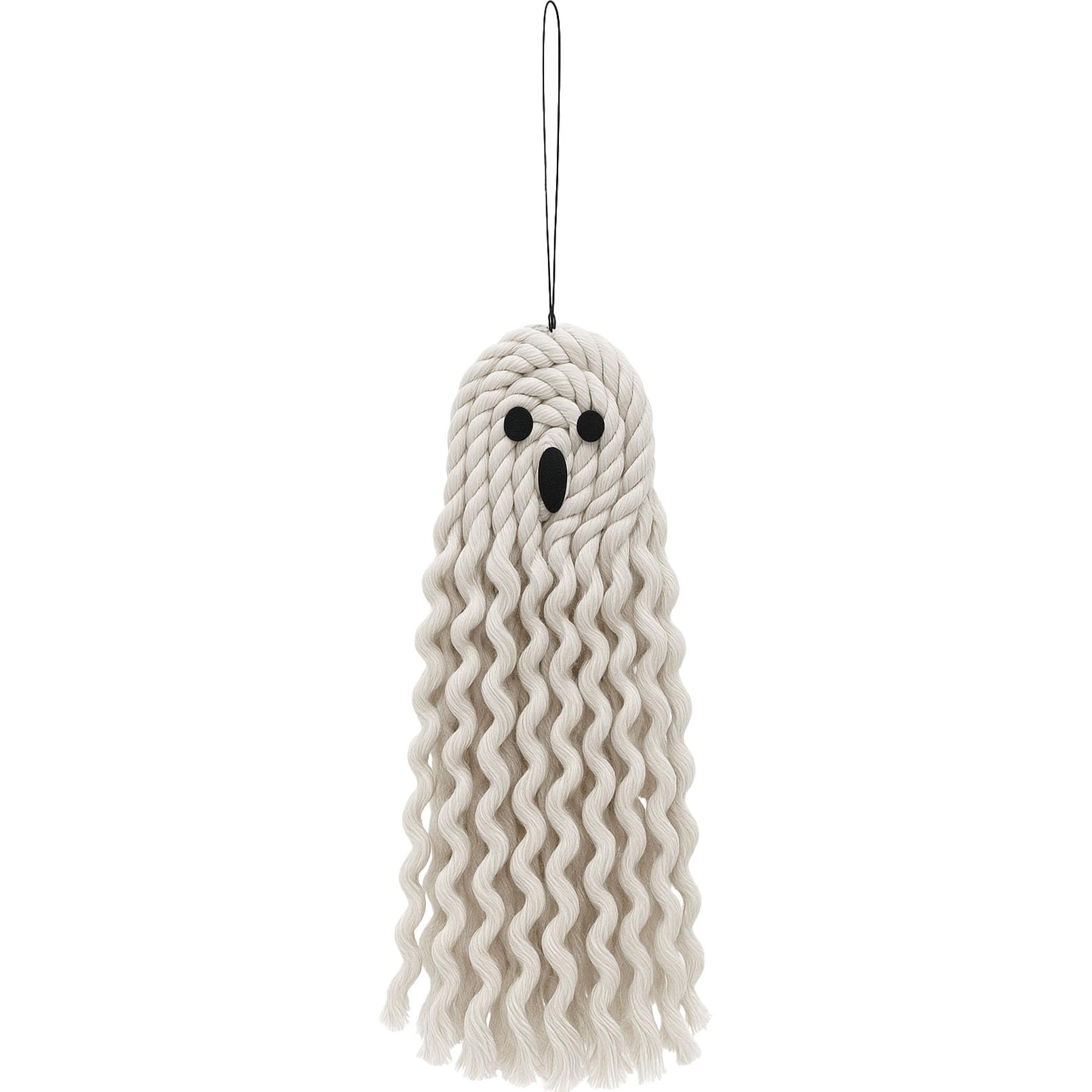 10 inch Handmade Cute Ghost Halloween Decor, Halloween Decorations Indoor & Outdoor Party, Fall Decor Hanging Ornaments for Home Front Door, Window, Wall, Yard, Tree, Car, Garage Door